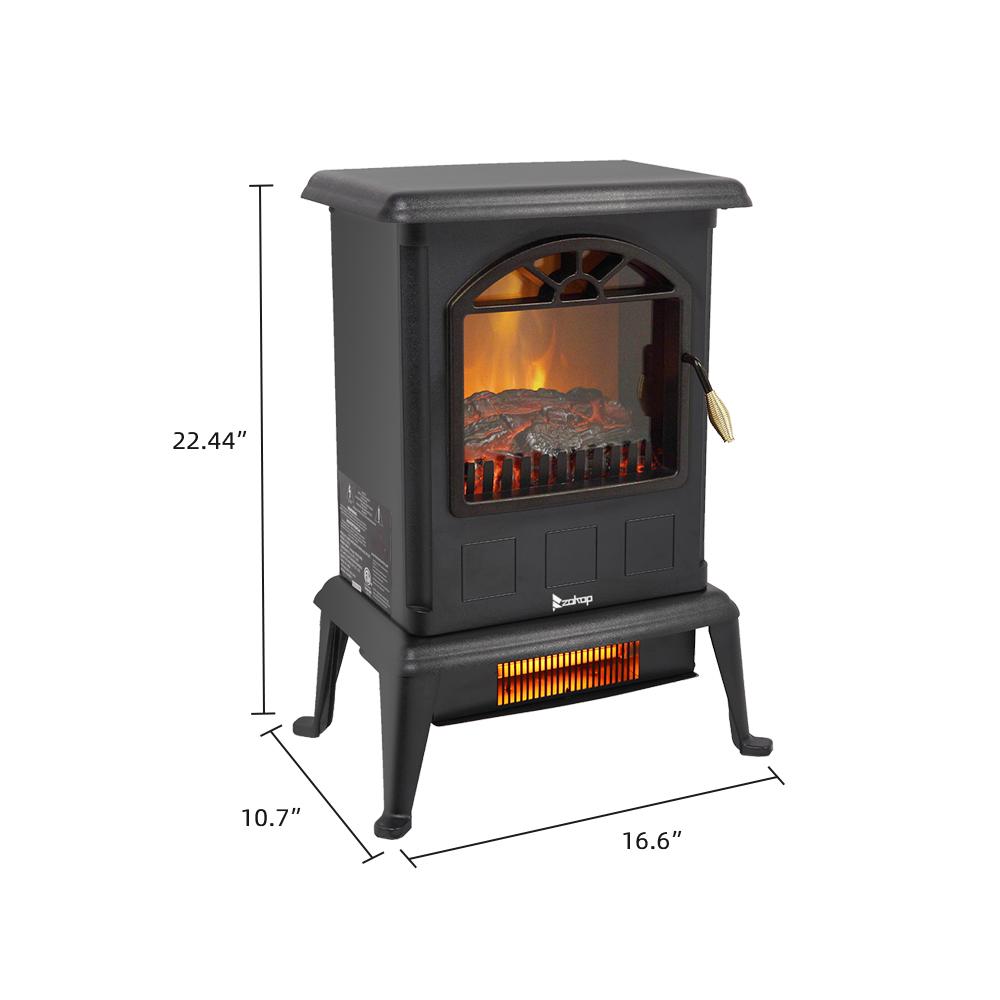 Electric Fireplace Heater,Infrared Space Heater 1500W Ultra Strong Power