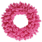 Vickerman 30" Flocked Pink Fir Wreath 180T - K168830