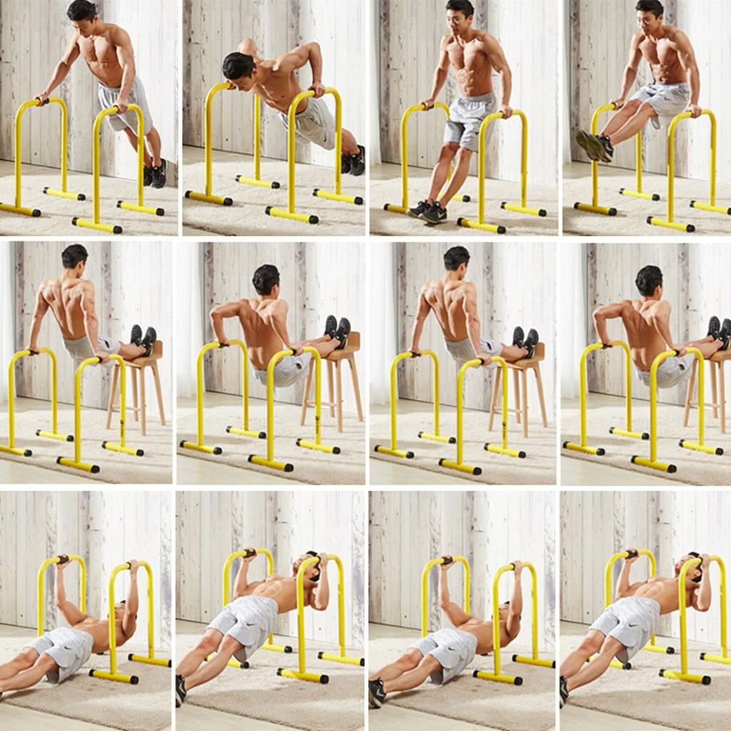 Split Single P arallel Bars Outdoor Fitness Equipment Support c