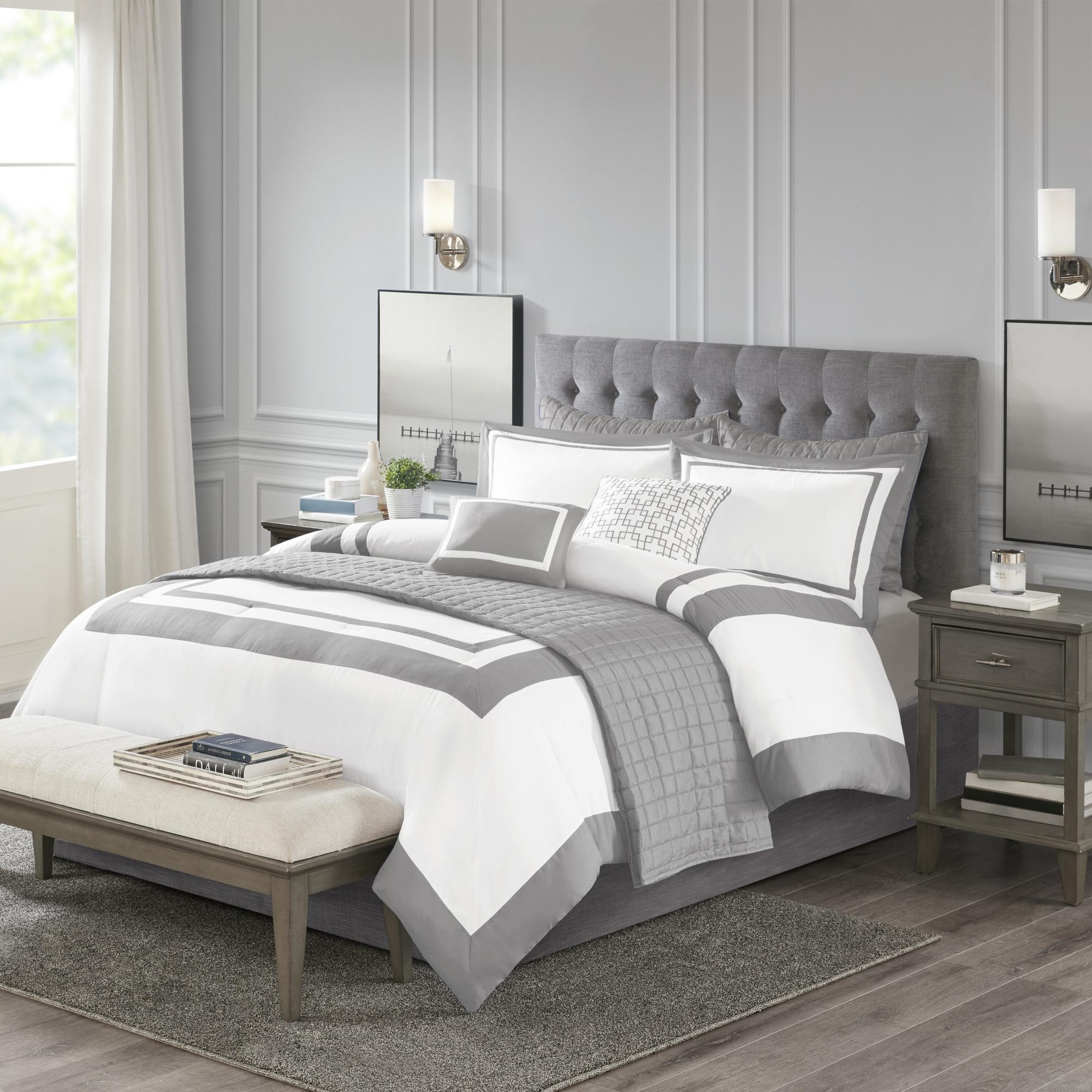 Home Essence Lawrence 8 Piece Comforter and Coverlet Set Collection