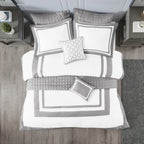 Home Essence Lawrence 8 Piece Comforter and Coverlet Set Collection