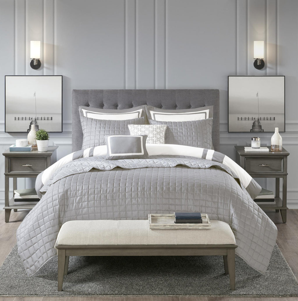 Home Essence Lawrence 8 Piece Comforter and Coverlet Set Collection