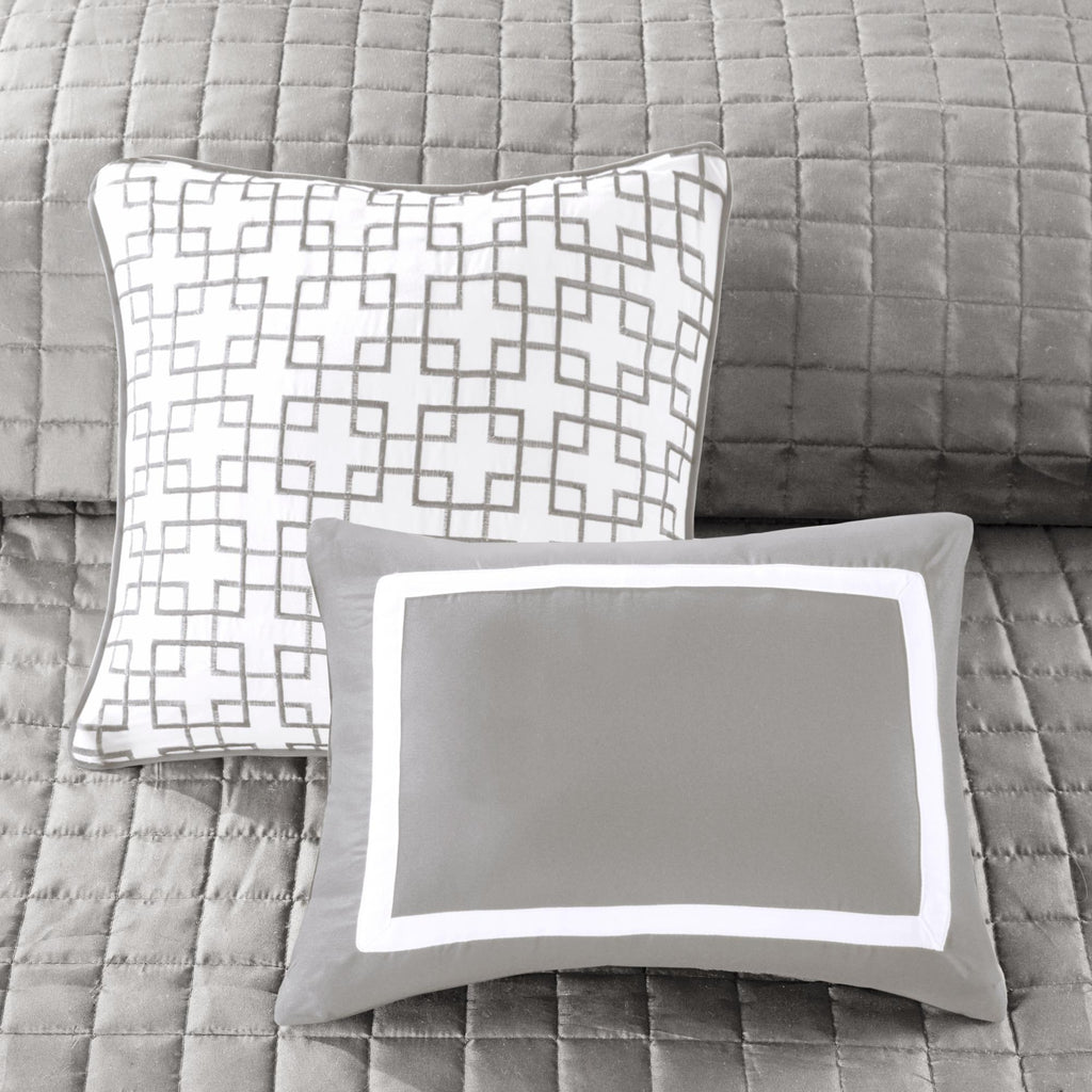 Home Essence Lawrence 8 Piece Comforter and Coverlet Set Collection