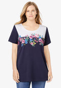 floral crewneck tee