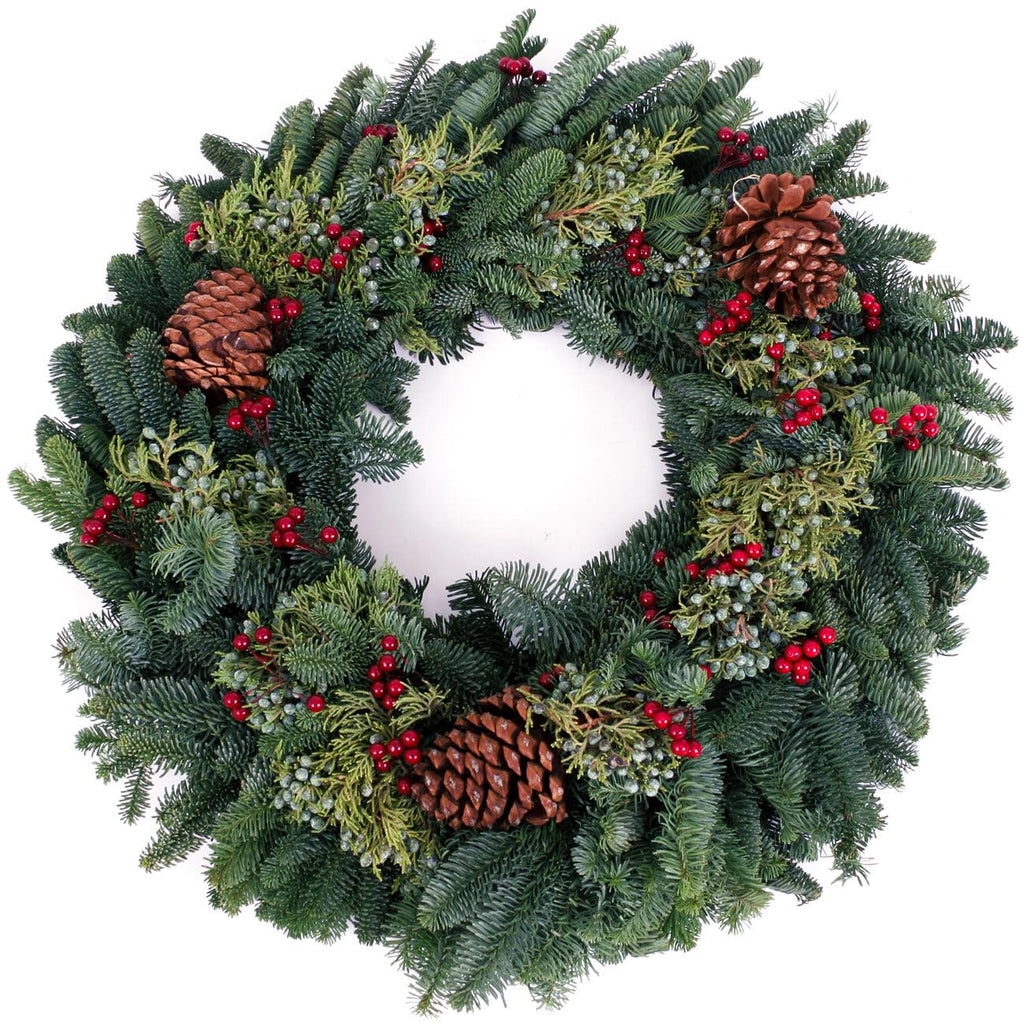 Van Zyverden Fir Decorated Wreaths 24" (Green)
