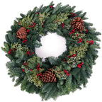 Van Zyverden Fir Decorated Wreaths 24" (Green)