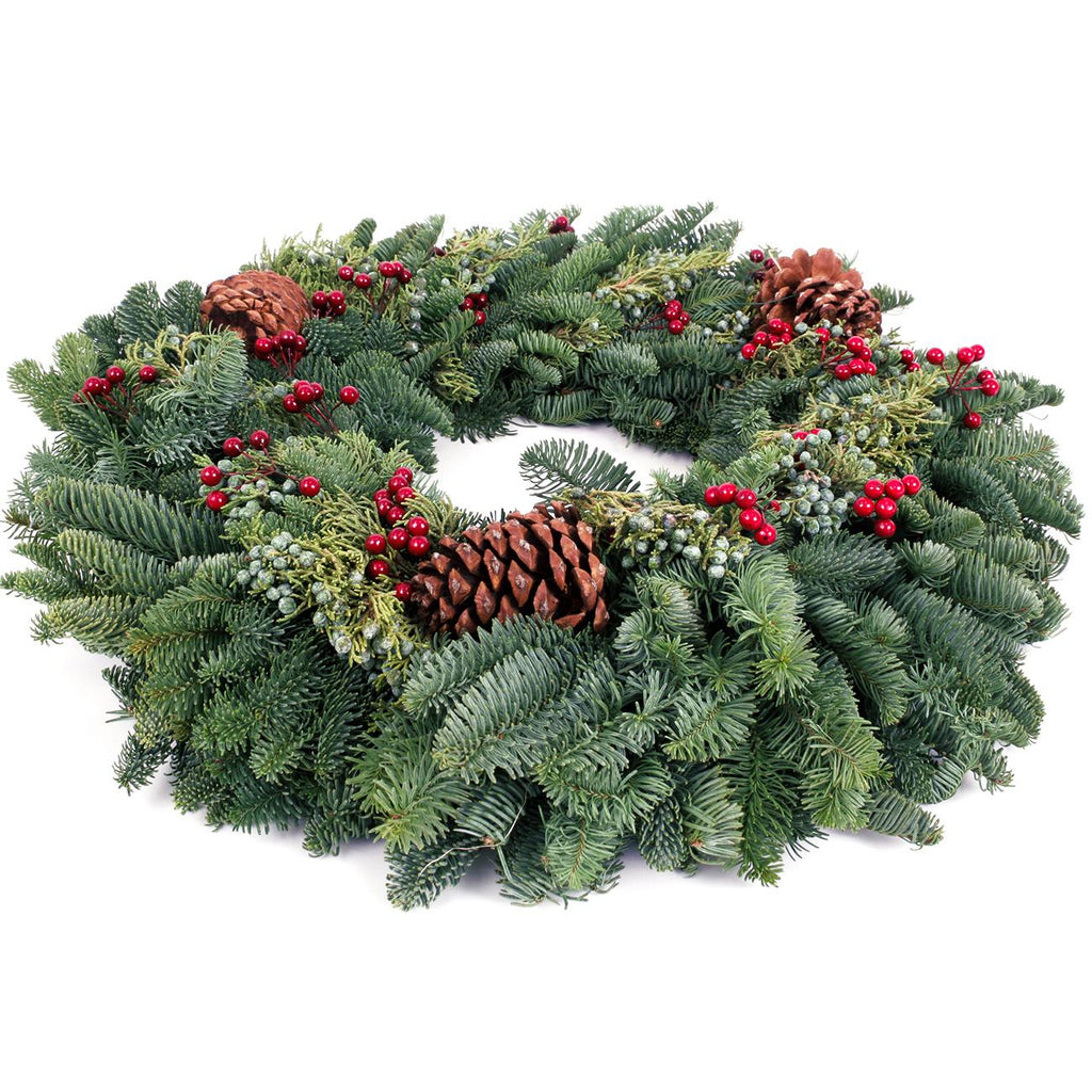 Van Zyverden Fir Decorated Wreaths 24" (Green)