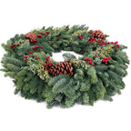 Van Zyverden Fir Decorated Wreaths 24" (Green)
