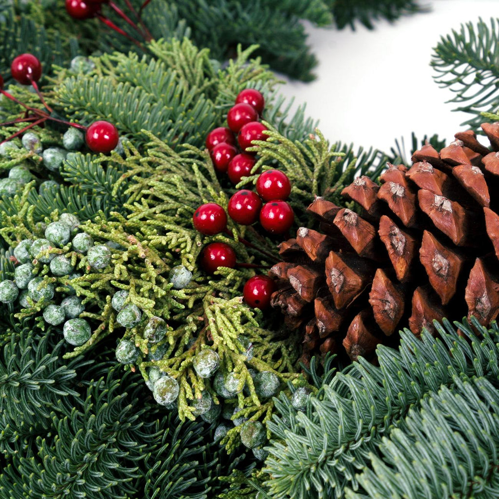 Van Zyverden Fir Decorated Wreaths 24" (Green)