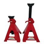 1 Pair of 12 Ton Jack Stands Truck Car Emergency Lift Tool Red Q235 Steel