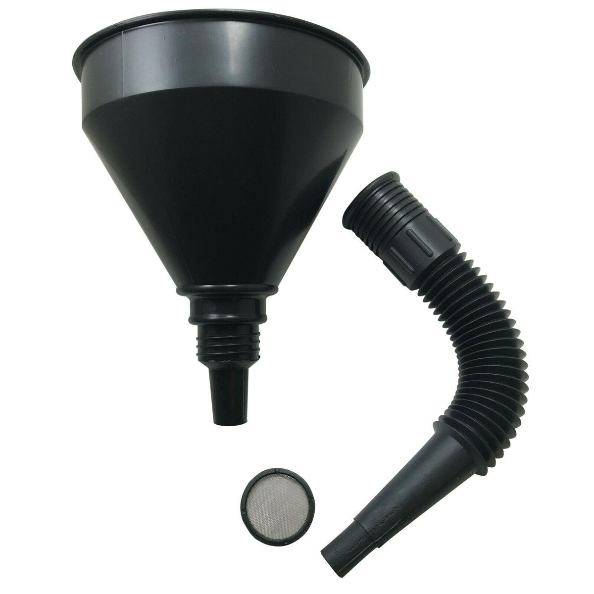 Box of 20 3-in-1 7" Multi-Purpose Funnel W/ Extension & Removable Debris Screen