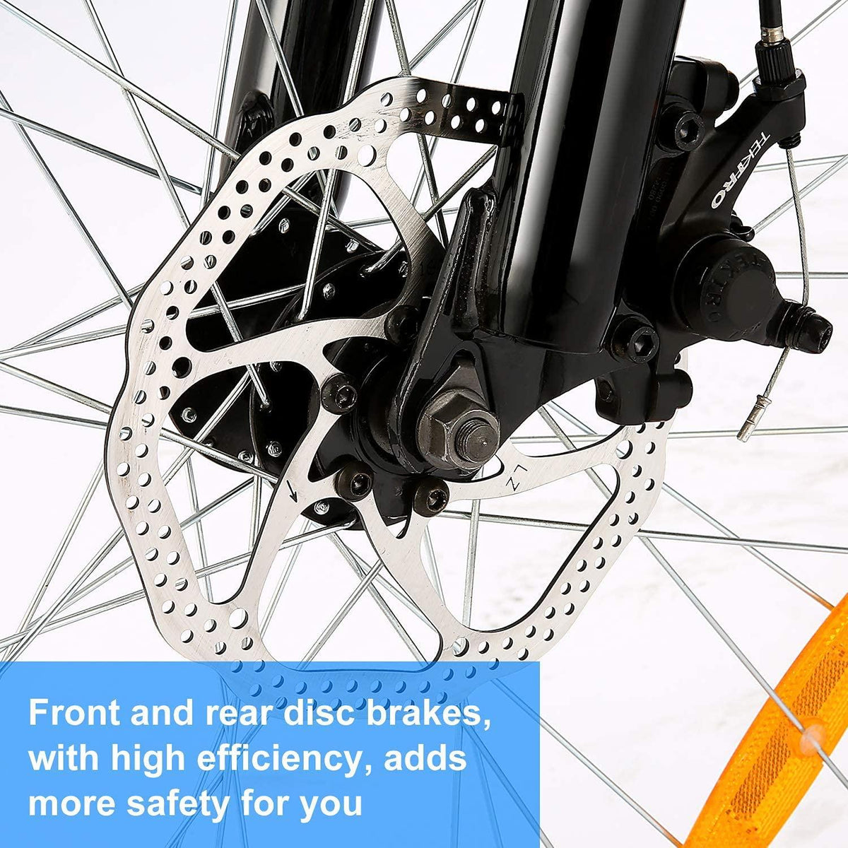 Aceshin 26'' Folding Electric Mountain Bike 250W Electric Bicycle with Removable LarCapacity Lithium-Ion Battery, Professional 21 Speed Gears