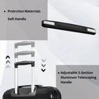 Luggage Suitcase Sets Clearance, 3 Piece Suitcase with Spinner Wheels, Hardside Rolling Suitcase with TSA Lock, Hard Shell Travel Luggage Set for Women(Black)