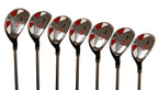 Majek Men's Golf All Hybrid Complete Full Set, which Includes: #4, 5, 6, 7, 8, 9, PW Senior Flex Right Handed Utility “A” Flex Club