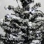 29 in. Black Christmas Tree with Star Topper and Umbrella Base