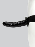 Lovehoney Perfect Partner Unisex Hollow Vibrating Strap-On 8 Inch, Black | Black