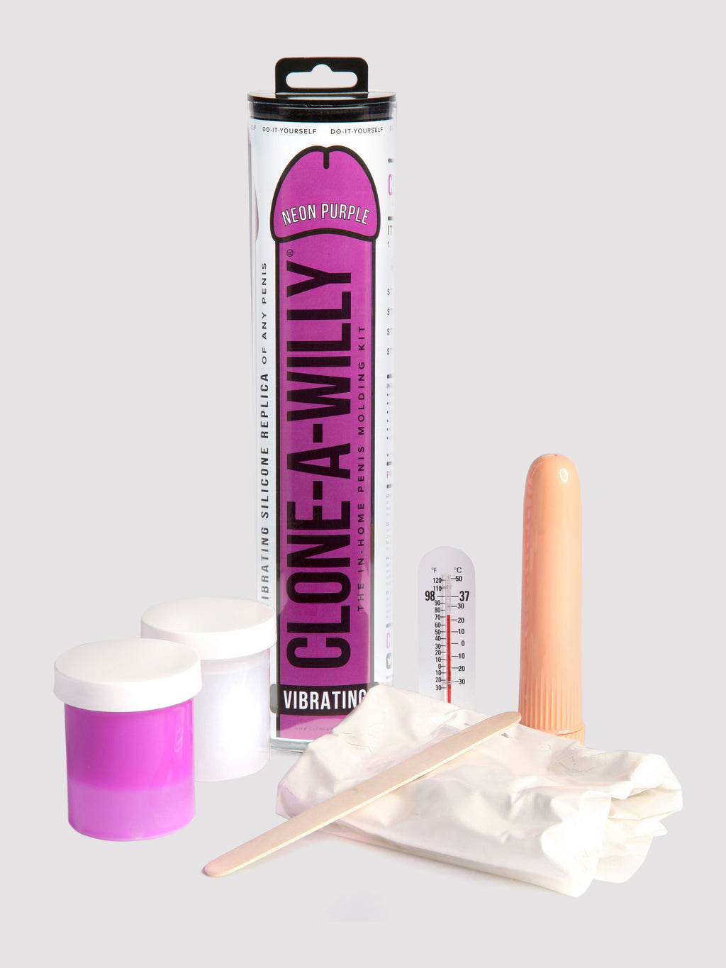 Clone-A-Willy Vibrator Molding Kit Neon Purple, Purple | Purple