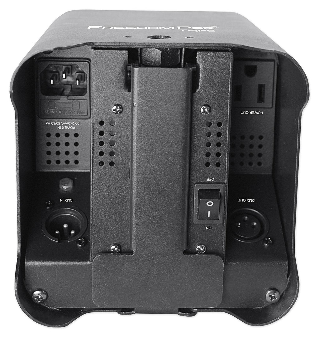 (4) Chauvet DJ Freedom Par Tri-6 Wireless DMX Rechargeable Up-Lights+Club Table