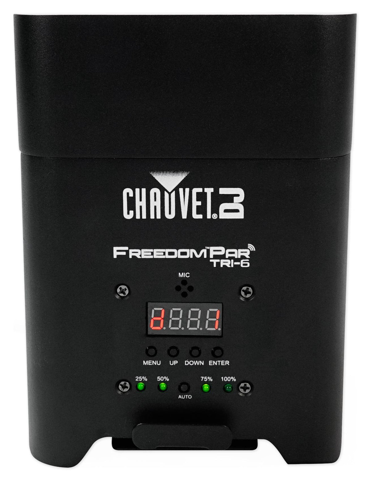 (4) Chauvet DJ Freedom Par Tri-6 Wireless DMX Rechargeable Up-Lights+Club Table