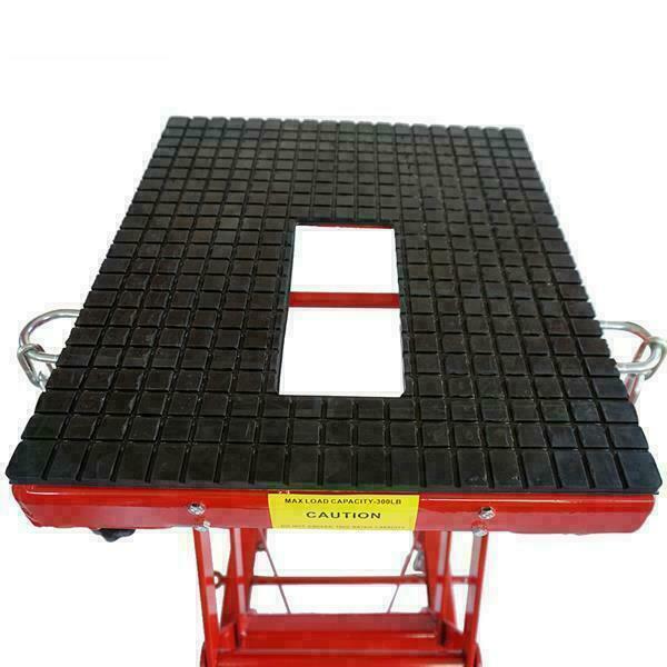 300lb Motorcycle Hydraulic Lifting Platform Red