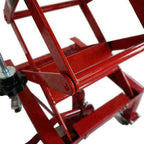 300lb Motorcycle Hydraulic Lifting Platform Red