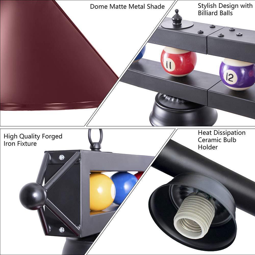 Pool Table Light for 7 ft., 8ft. Billiard Table