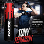RDX Punching Bag Anti Swing for Boxing Training, Filled Heavy Bag Set with Punching Gloves, Chain, Wall Bracket, 60 lb, 80 lb