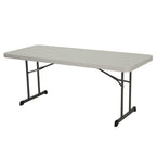 72 in. Almond Plastic Folding Banquet Table