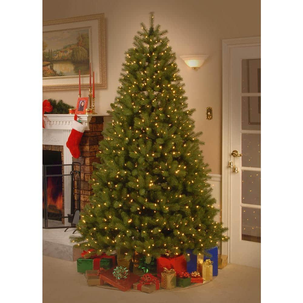 7.5 ft. Downswept Douglas Fir Artificial Christmas Tree with Dual Color LED Lights