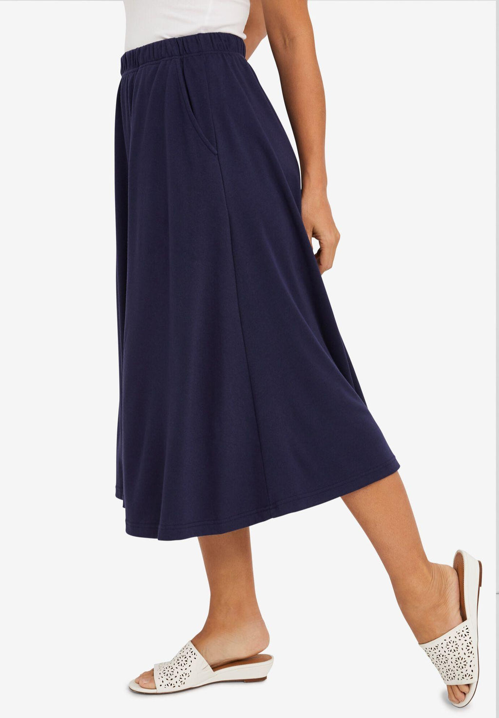 soft ease midi skirt