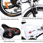 Ayner Folding Electric Bike, 20" Foldable Ebike with 36V 8AH Removable Battery,7-Speed Electric Bicycle,Dual Disc Brakes for Adults Men Women