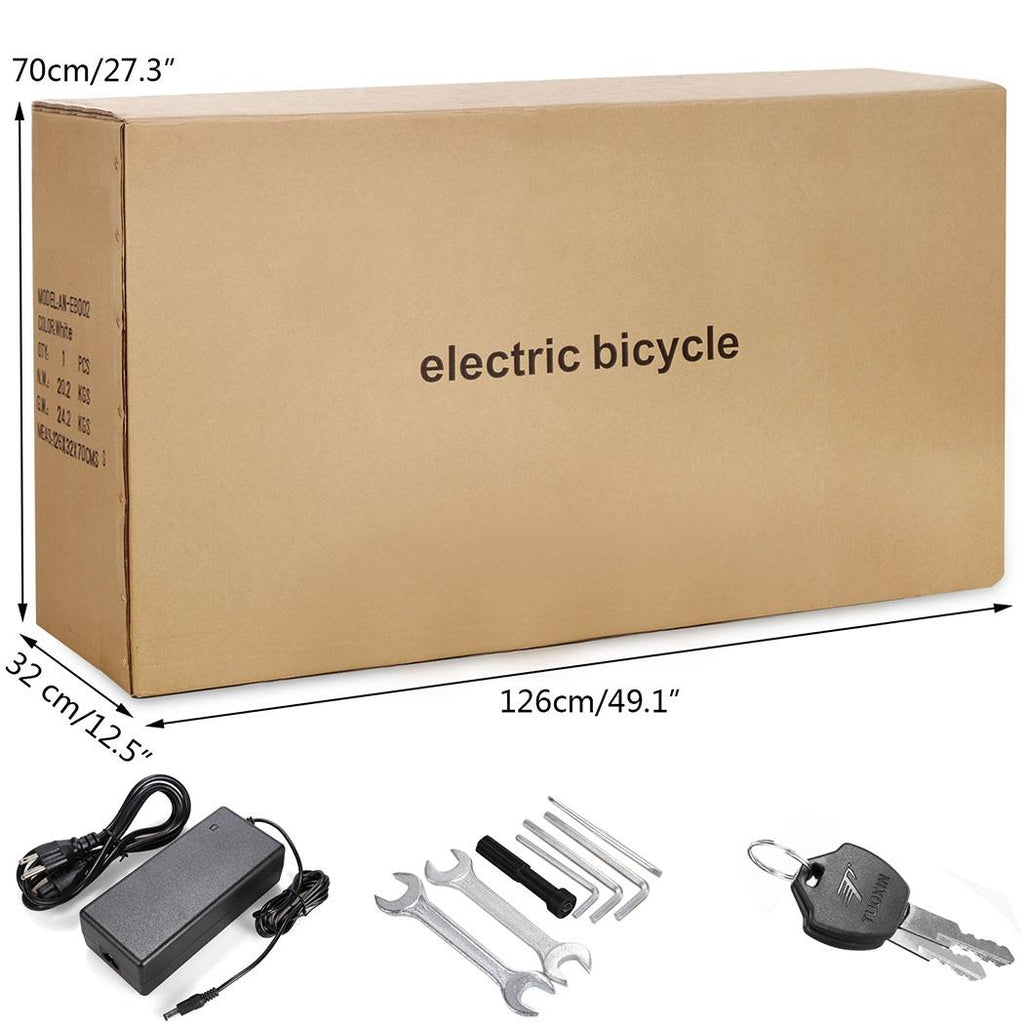 Ayner Folding Electric Bike, 20" Foldable Ebike with 36V 8AH Removable Battery,7-Speed Electric Bicycle,Dual Disc Brakes for Adults Men Women