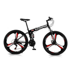 Campingsurvivals 21-Speed Light Weight Folding Mountain Bike, with 26" Wheels, Black