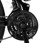 Campingsurvivals 21-Speed Light Weight Folding Mountain Bike, with 26" Wheels, Black
