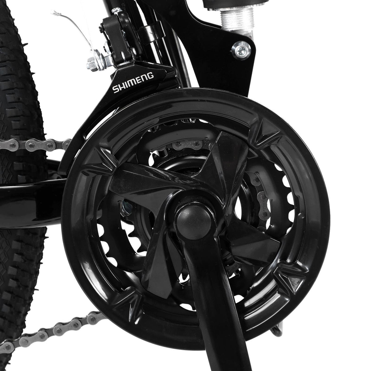 Campingsurvivals Disc Brake Mountain Bike 21 Speed, for Men Women, Black