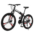 Campingsurvivals 26" Folding Mountain Bike, 21 Speed MTB Bicycle, for Adult, Black