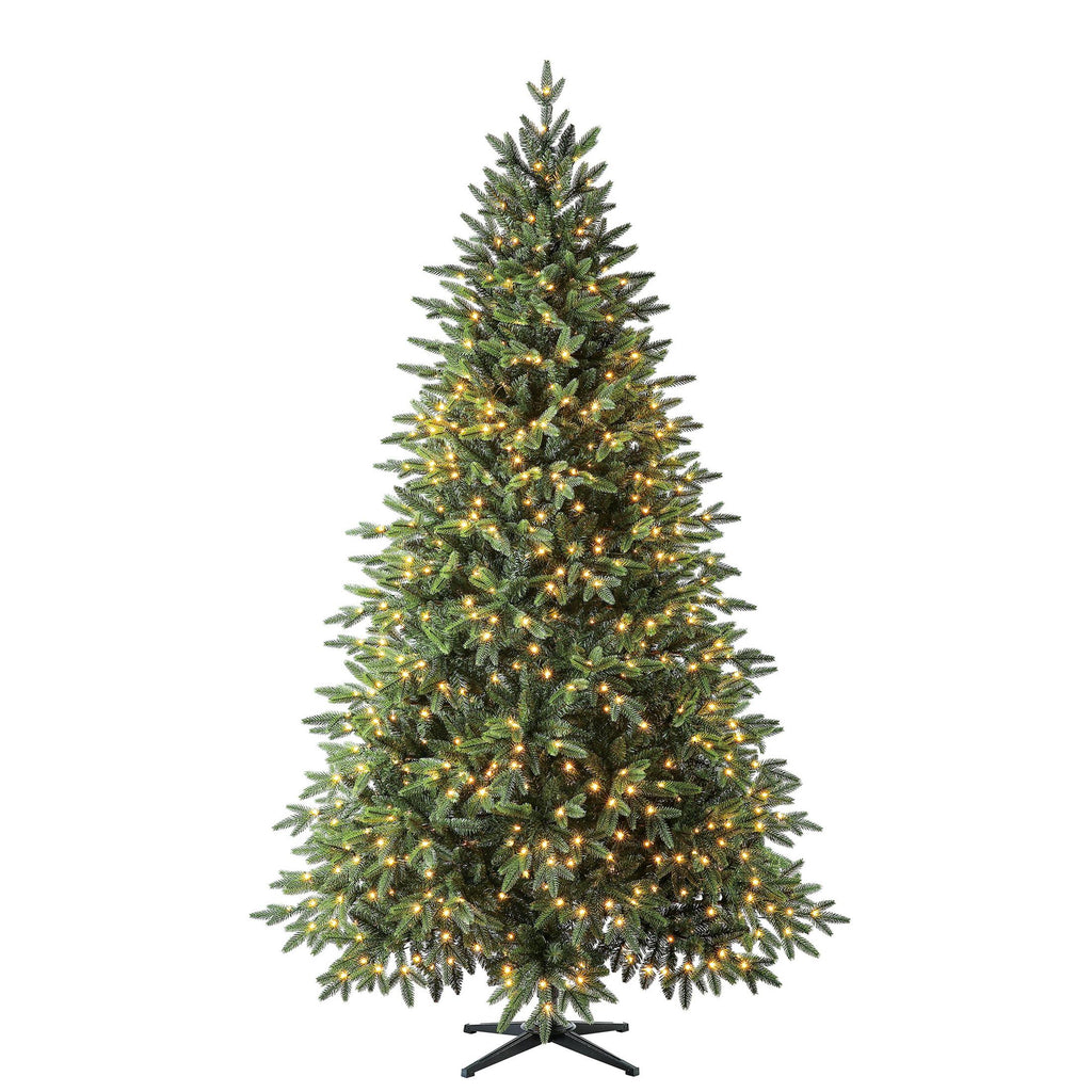 Holiday Time Prelit 900 Fairy LED Color-Changing Lights, Berkley Fir Artificial Christmas Tree, 7.5'
