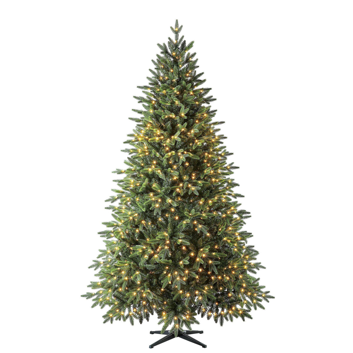 Holiday Time Prelit 900 Fairy LED Color-Changing Lights, Berkley Fir Artificial Christmas Tree, 7.5'