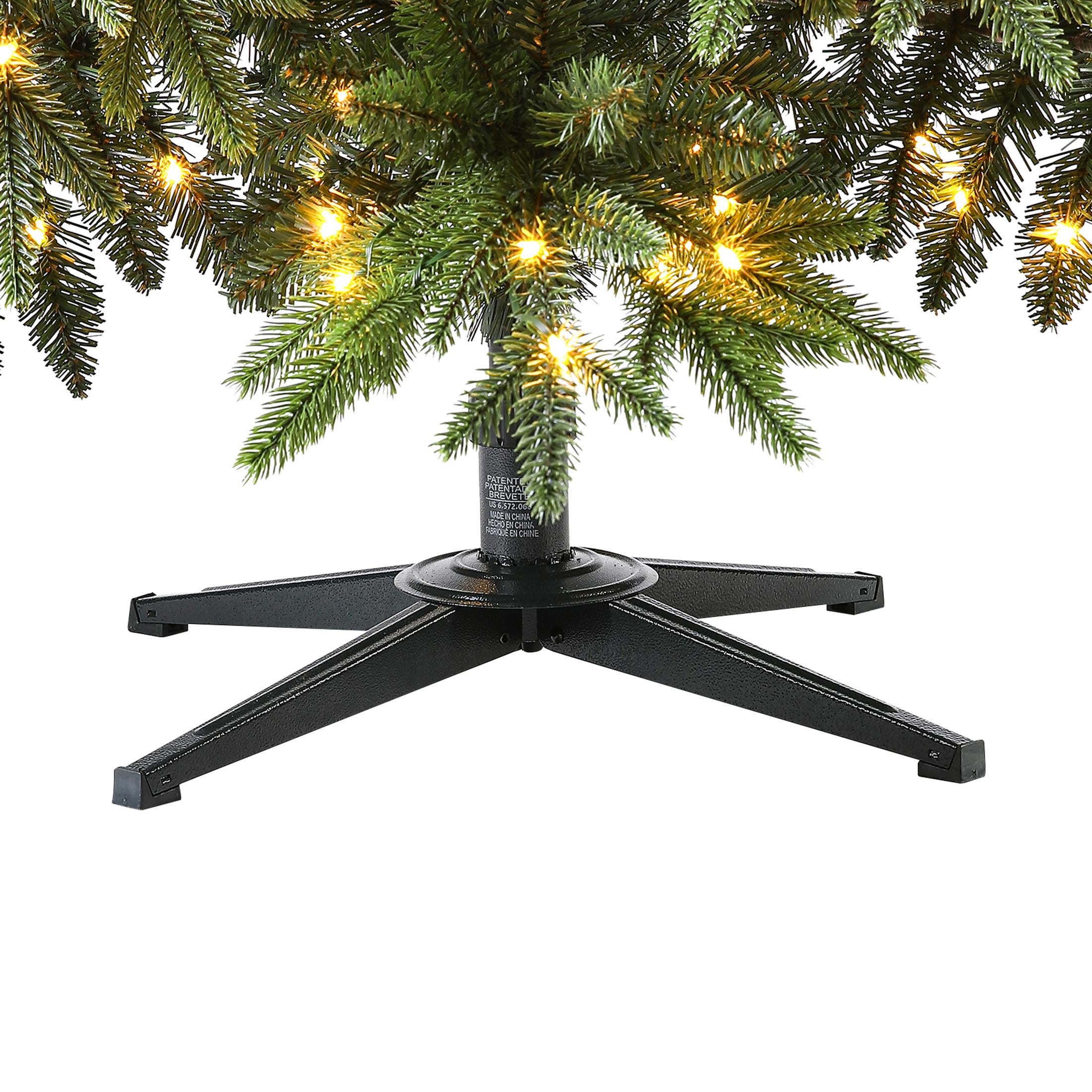 Holiday Time Prelit 900 Fairy LED Color-Changing Lights, Berkley Fir Artificial Christmas Tree, 7.5'