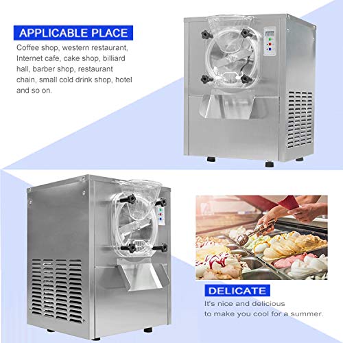 Commercial Desktop Hard ice Cream Machine, Counter top Hard ice Cream Maker, Ice Cream Machine, Snack Food Machine for Restaurant, Snack Bar, Ice Cream Shop