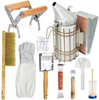 gifhome beekeeping tools kit set of 10 bee hive smoker, hook, frame grip beekeeping accessory for beekeeping supplies starter kit gift set