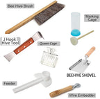 gifhome beekeeping tools kit set of 10 bee hive smoker, hook, frame grip beekeeping accessory for beekeeping supplies starter kit gift set
