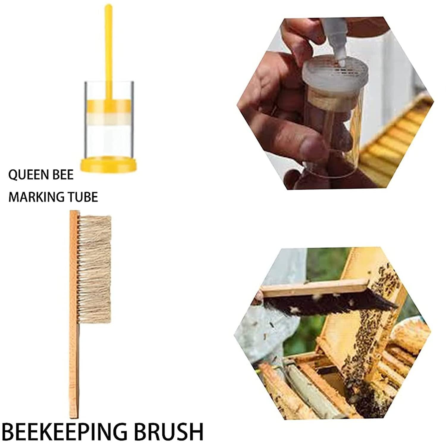gifhome beekeeping supplies 10 pcs beekeeping tools kit - deluxe beekeeper starter kit- bee smoker set with beekeeping grip necessary