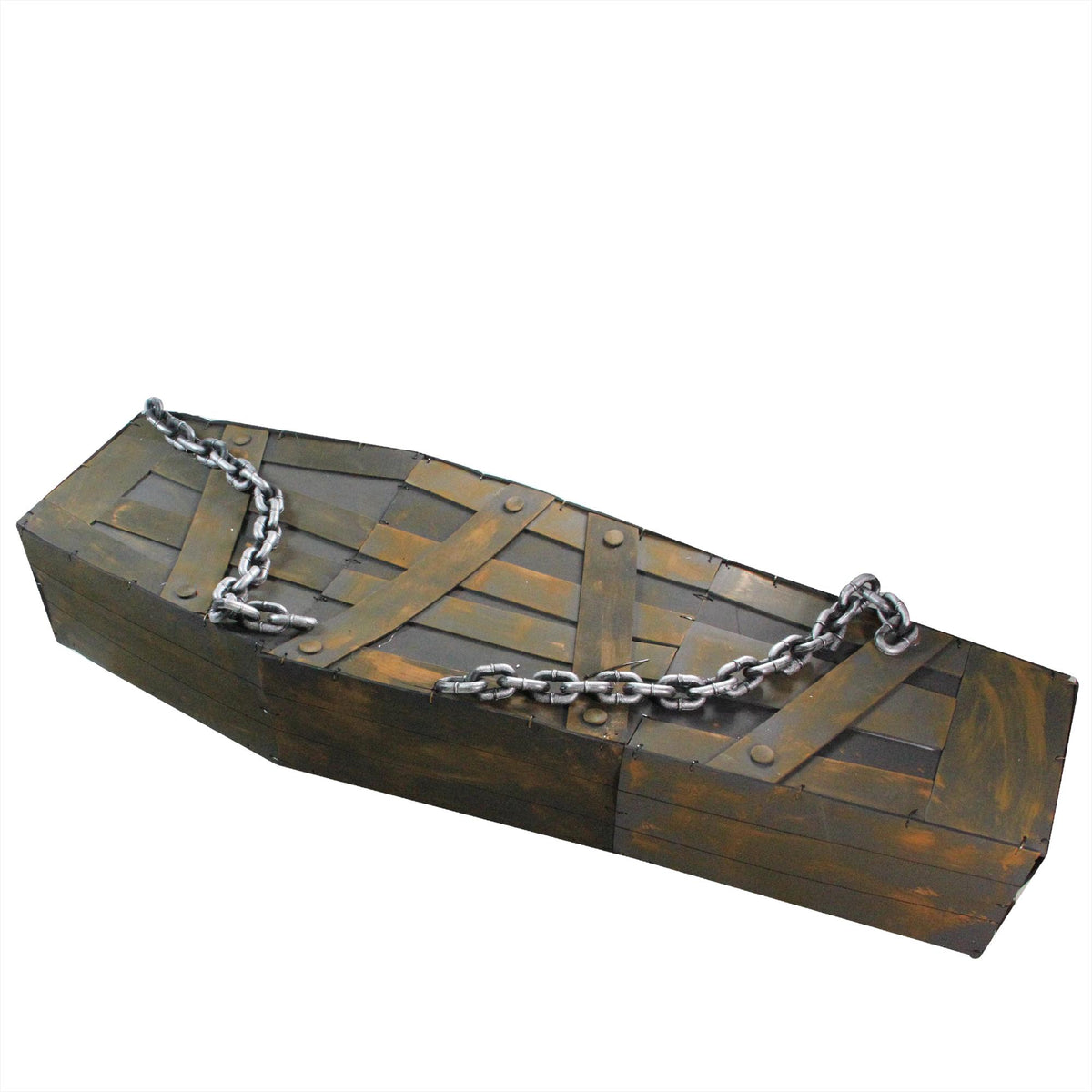 Northlight 63" Animated and Musical Chained ShaCoffin Halloween Decoration - Brown/Black