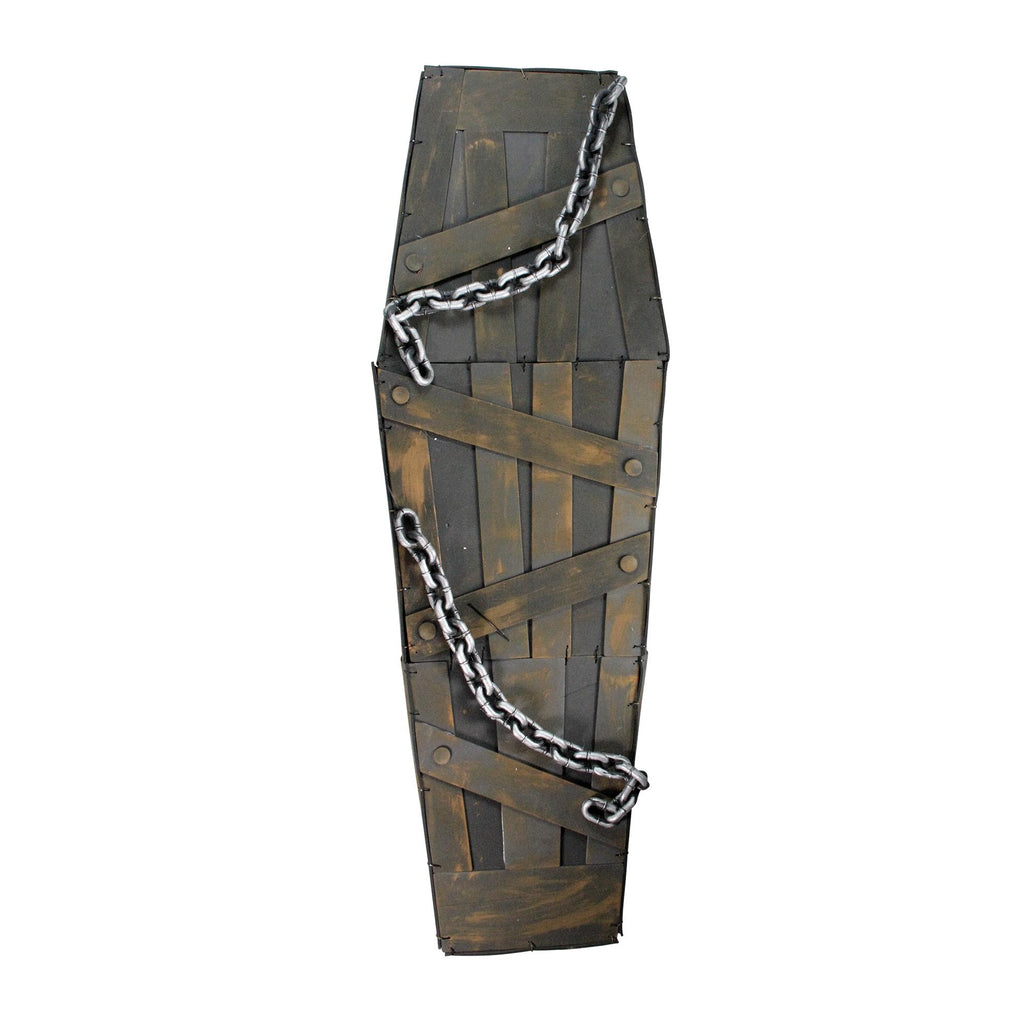 Northlight 63" Animated and Musical Chained ShaCoffin Halloween Decoration - Brown/Black