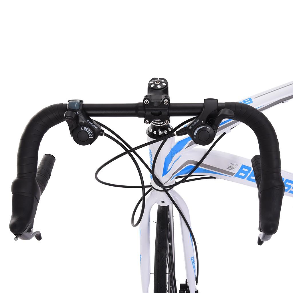 Black Friday Deals! LEBONYARD 700C Begasso s Aluminum Full Suspension Road Bike 21 Speed Disc Brakes