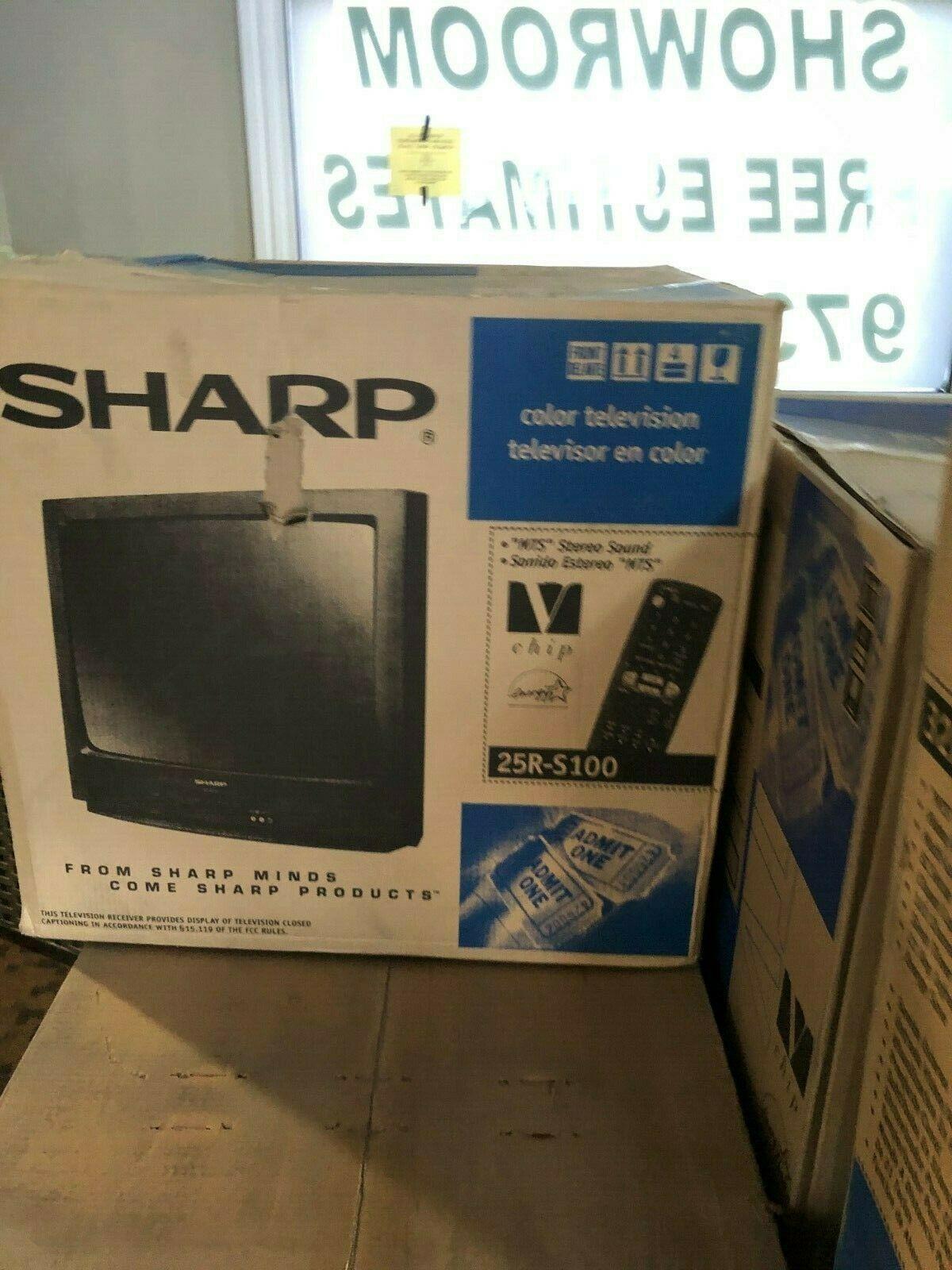 sharp 25r-s100 tv  brand new in box.  never used.  gaming. vintage
