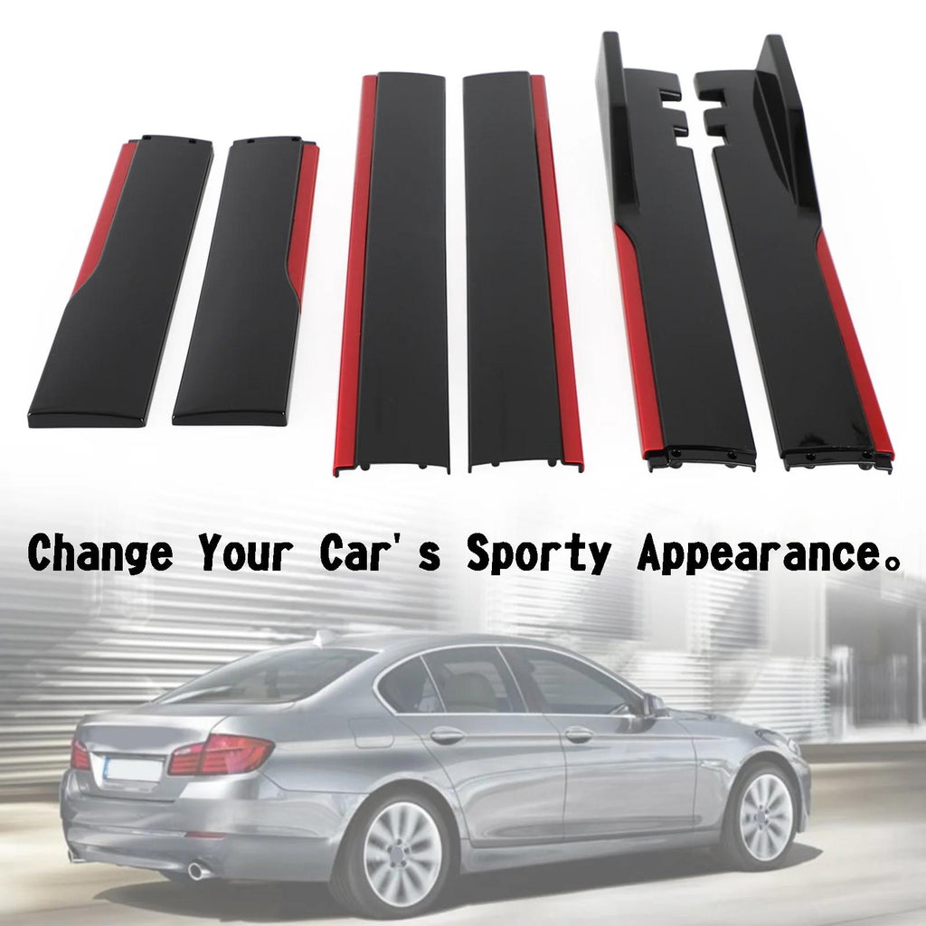 78.7" Universal Side Skirt Extensions Rocker Panel Splitters Lip Polypropylene Fit ord Mustang Focus RS ST Fiesta Mondeo All Models Generic