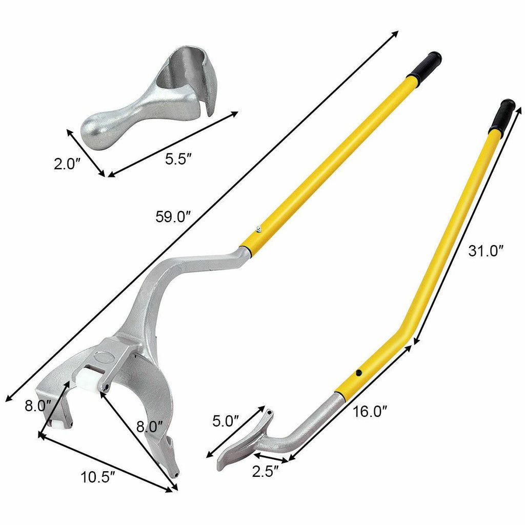 17.5" to 24" Tire Changer Mount Demount Tool Tools Tubeless Truck Bead Goplus