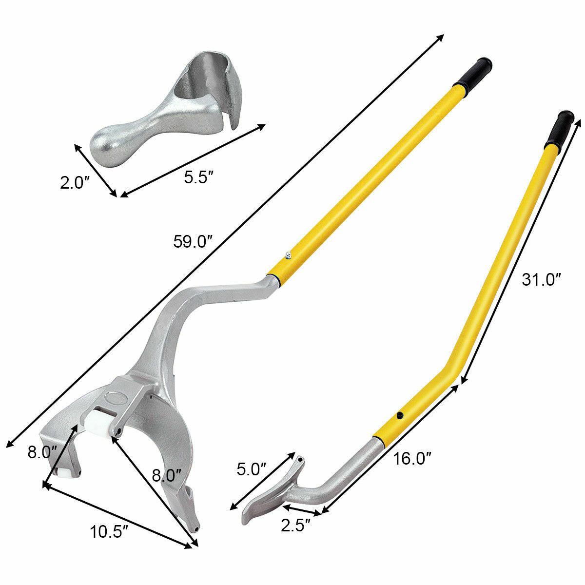 17.5" to 24" Tire Changer Mount Demount Tool Tools Tubeless Truck Bead Goplus